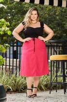 Saia Midi Ariani Savannah - Pink