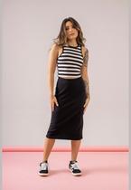 Saia Midi Básica em Ribaninha Just Basic