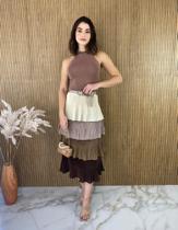 Saia Midi Camadas Saia Midi Camadas