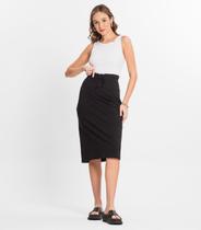 Saia Midi Cargo Feminino Select Preto