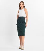 Saia Midi Cargo Feminino Select Verde