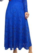 Saia Midi De Renda Duplo Sentido