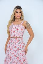 Saia midi e cropped com elastico - plus size