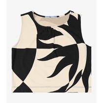 Saia midi e regata feminina estampada endless