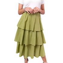 Saia Midi Em Laise Juvenil Moda Evangélica Saia Midi Em Laise Juvenil Moda Evangélica