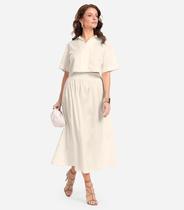 Saia Midi Endless Bege Saia Midi Endless Bege