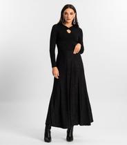 Saia Midi Endless Preto Saia Midi Endless Preto