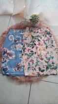 Saia midi estampada