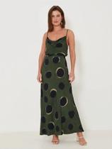 Saia midi evasê night lights Saia midi evasê night lights