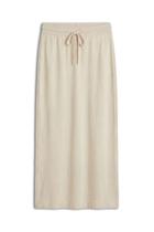 Saia midi feminina em moletom collab Essendi e Brandili