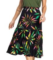 Saia Midi Feminina Spring Endless Preto - P
