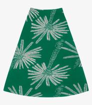 Saia Midi Feminina Viscotorcion Rovitex Verde Saia Midi Feminina Viscotorcion Rovitex Verde