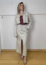 Saia midi jeans Saia midi jeans