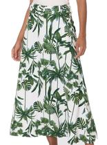 Saia Midi Malwee 1000129158 Feminina Com Cinto Viscolinho T. P/GG Saia Midi Malwee 1000129158 Feminina Com Cinto Viscolinho T. P/GG