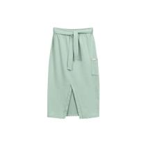Saia Midi Moletinho Eco Linho Marialicia Ref. 183829