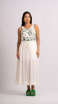 Saia midi pijama slub