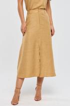 Saia Midi PKS Risca Bege Saia Midi PKS Risca Bege