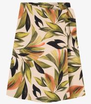 Saia Midi Plus Size em Viscose Secret Glam Verde Saia Midi Plus Size em Viscose Secret Glam Verde