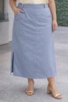 Saia midi plus size Saia midi plus size