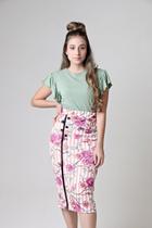 Saia Midi Rosa Kaltty