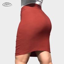 Saia midi social lapis bengaline moda evangelica secretária justa confortável modelos plus size