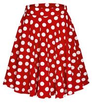 Saia midi Urban CoCo versátil, elástica, larga, cintura alta