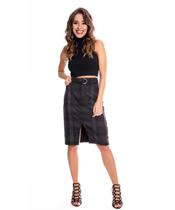 Saia Midi Xadrez Razon Jeans Xadrez