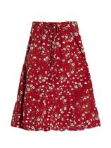 Saia Milumia Boho Vintage com estampa floral Maxi Burgundy XL Saia Milumia Boho Vintage com estampa floral Maxi Burgundy XL