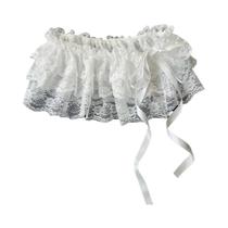Saia Mini A-Line Com Renda Branca, Saia De Gaze Em Camadas Estilo Coreano Para Meninas, Estilo