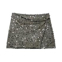 Saia Mini A-Line De Cintura Alta Com Lantejoulas Para Mulheres, Moda Y2K, Zíper Lateral, Saia Casual Saia Mini A-Line De Cintura Alta Com Lantejoulas Para Mulheres, Moda Y2K, Zíper Lateral, Saia Casual