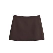 Saia Mini De Cintura Alta Feminina Moda De Outono Versátil Temperamento Saia De Meio Corpo