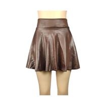 Saia Mini De material sintético De Cintura Alta Para Mulheres, Saia A-Line Versátil, Ajuste Slim - other Saia Mini De material sintético De Cintura Alta Para Mulheres, Saia A-Line Versátil, Ajuste Slim - other