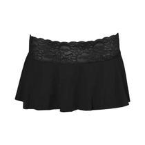 Saia Mini De Renda Em Cor Sólida Para Mulheres, Verão, Sexy, Ultra Curta, Nova Moda 2024