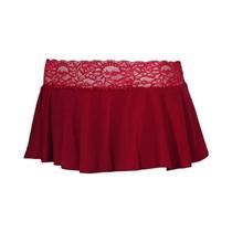 Saia Mini De Renda Em Cor Sólida Para Mulheres, Verão, Sexy, Ultra Curta, Nova Moda 2024