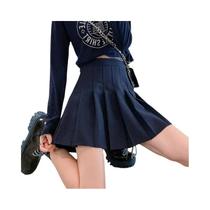 Saia Mini Plissada De Cintura Alta Branca Para Mulheres Verão Saia A-Line JK Para Dança Moda