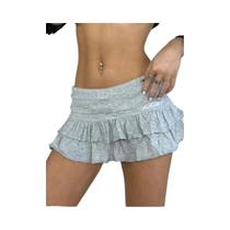 Saia Mini Plissada Feminina Slim De Cintura Baixa Estilo Preppy Moda Verão Streetwear 2024 Saia Mini Plissada Feminina Slim De Cintura Baixa Estilo Preppy Moda Verão Streetwear 2024