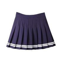 Saia Mini Plissada Listrada De Cintura Alta Para Mulheres, Elástica, Estilo A, Moda De Dança De