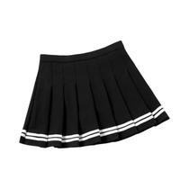 Saia Mini Plissada Para Meninas Estilo Preppy Com Cintura Elástica Vintage Verão Moda Coreana Saia