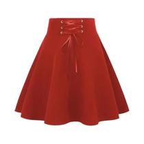 Saia Mini Preta De Cintura Alta Para Mulheres, Estilo Gótico Harajuku Y2k E-girl, Roupas De