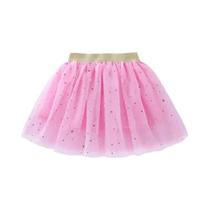 Saia Mini Tutu De Algodão Com Renda Para Meninas, Com Estrelas E Glitter, Para Festas De Aniversário