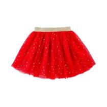 Saia Mini Tutu De Algodão Com Renda Para Meninas, Com Estrelas E Glitter, Para Festas De Aniversário
