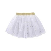 Saia Mini Tutu De Algodão Com Renda Para Meninas, Com Estrelas E Glitter, Para Festas De Aniversário