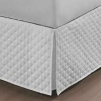 Saia p/ Cama Box Queen Size 158X198X35 Branco