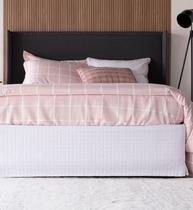 Saia p/ Cama Solteiro Linha Probox Cama Pastilha Altura 27cm Lavive - Branco -