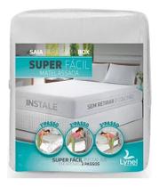 Saia P/ Cama Solteiro Matelassada Branca Cor Branco - Lynel