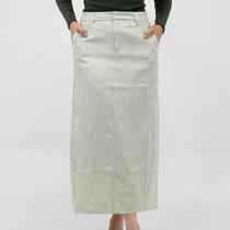 Saia Pacific Blue Longa em Tecido Feminina Saia Pacific Blue Longa em Tecido Feminina