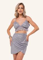 Saia Paete Prata Sawary Fashion Saia Paete Prata Sawary Fashion