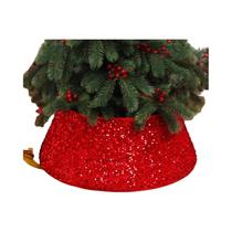 Saia Para Árvore De Natal Artificial Com Base Em Anel De Pinheiro, Decoração Festiva Para Casa,
