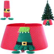 Saia Para Arvore De Natal Duende Com tiras autocolantes