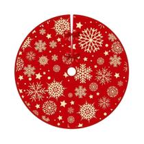 Saia Para Árvore De Natal Estrela Floco De Neve Vermelha VIKAMA Decoração Para Sala De Estar Saia Para Árvore De Natal Estrela Floco De Neve Vermelha VIKAMA Decoração Para Sala De Estar